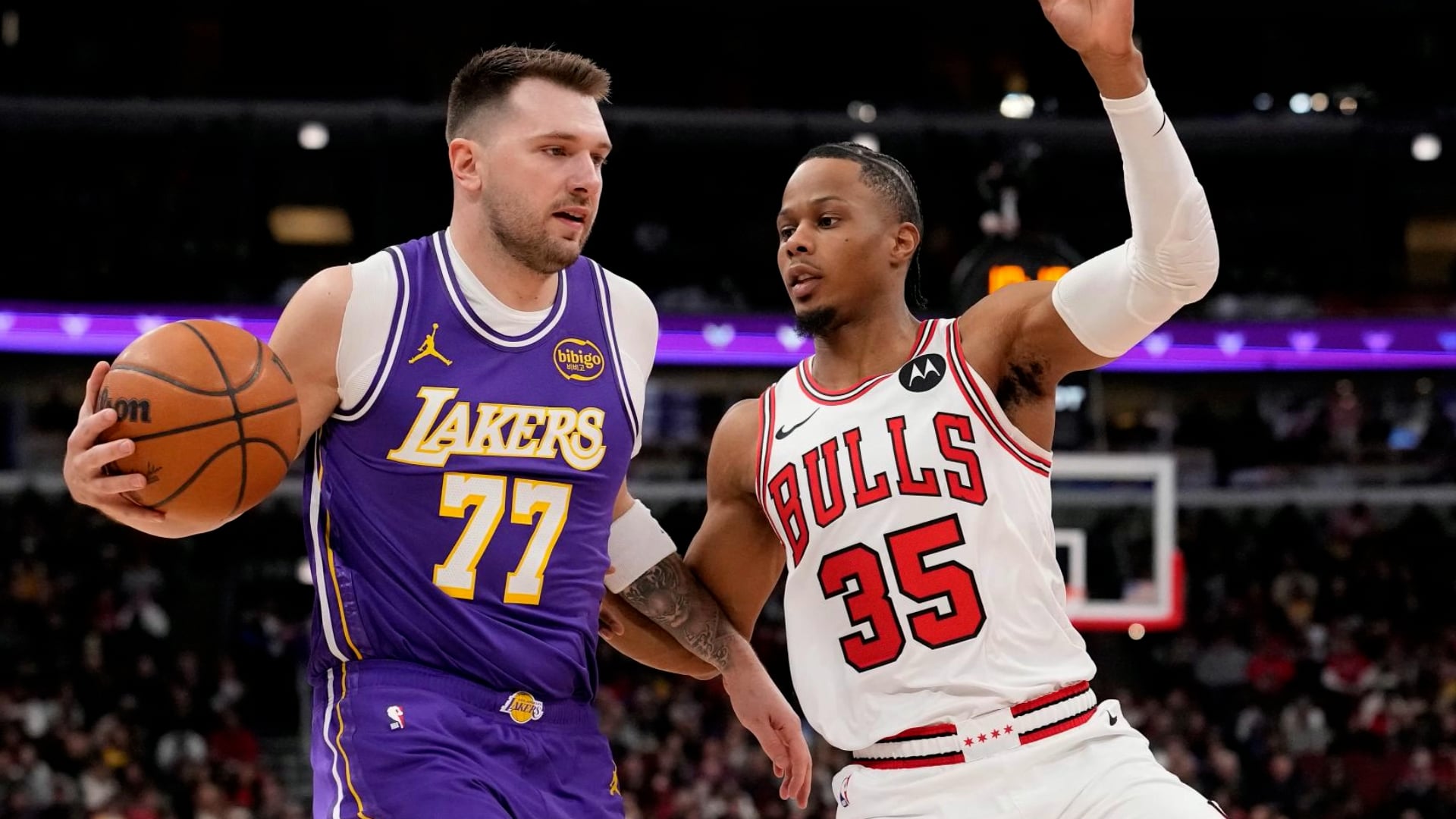 Doncic becomes fastest Laker to 2,000 points in win over Bulls