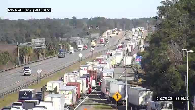 Lanes open after vehicle, pedestrian crash on I-95 NB at Florida ...
