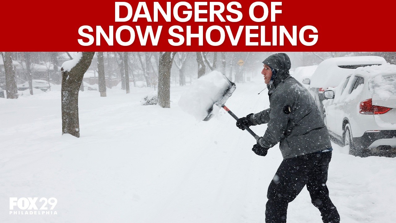 Dangers of snow shoveling: Health risks to know for winter weather