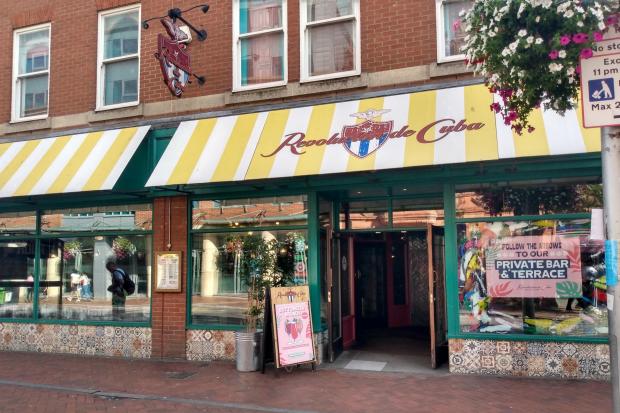 Revolucion de Cuba bar in Reading town centre permanently closed down