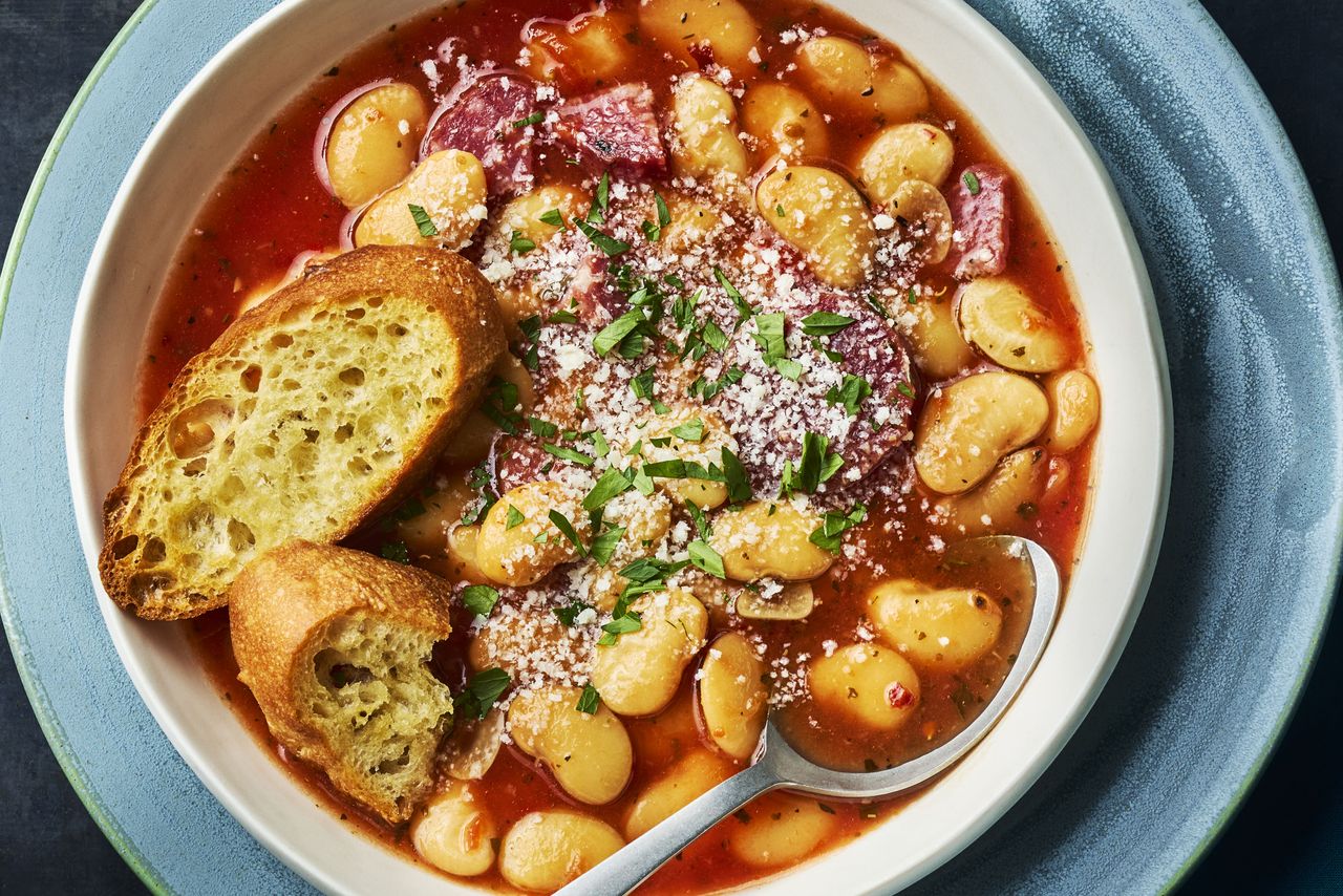 Gigante Beans with Sausage