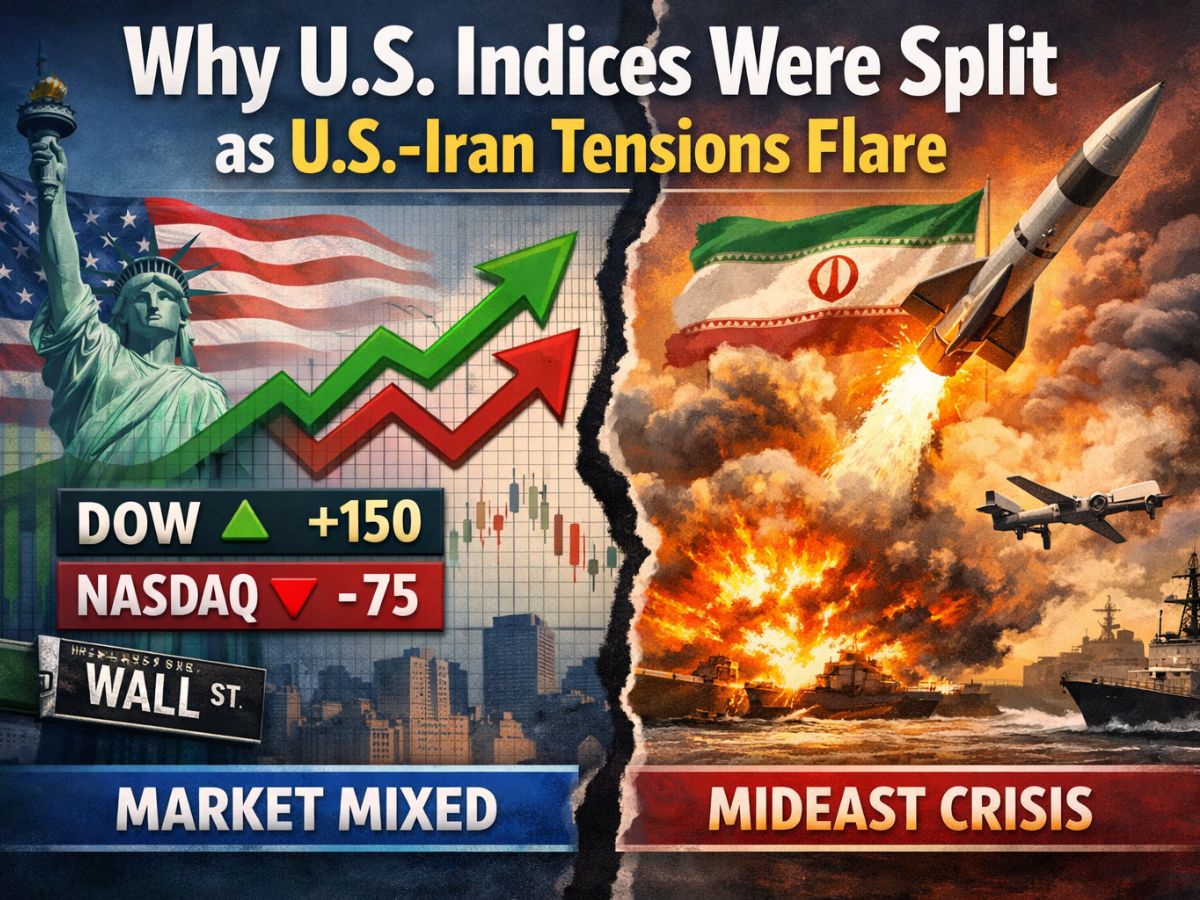 Stock market today updates: Dow Jones, S&P 500, Nasdaq; why US indices were split as US-Iran tensions flare