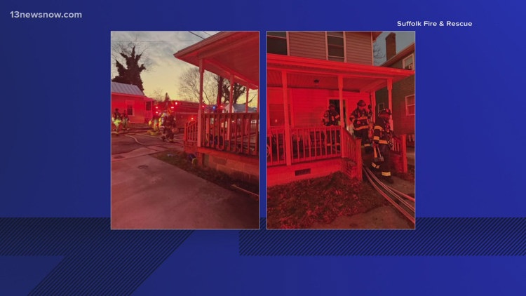 5 residents displaced after house fire in Suffolk