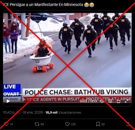 El video de agentes del ICE que persiguen a un hombre disfrazado en ...