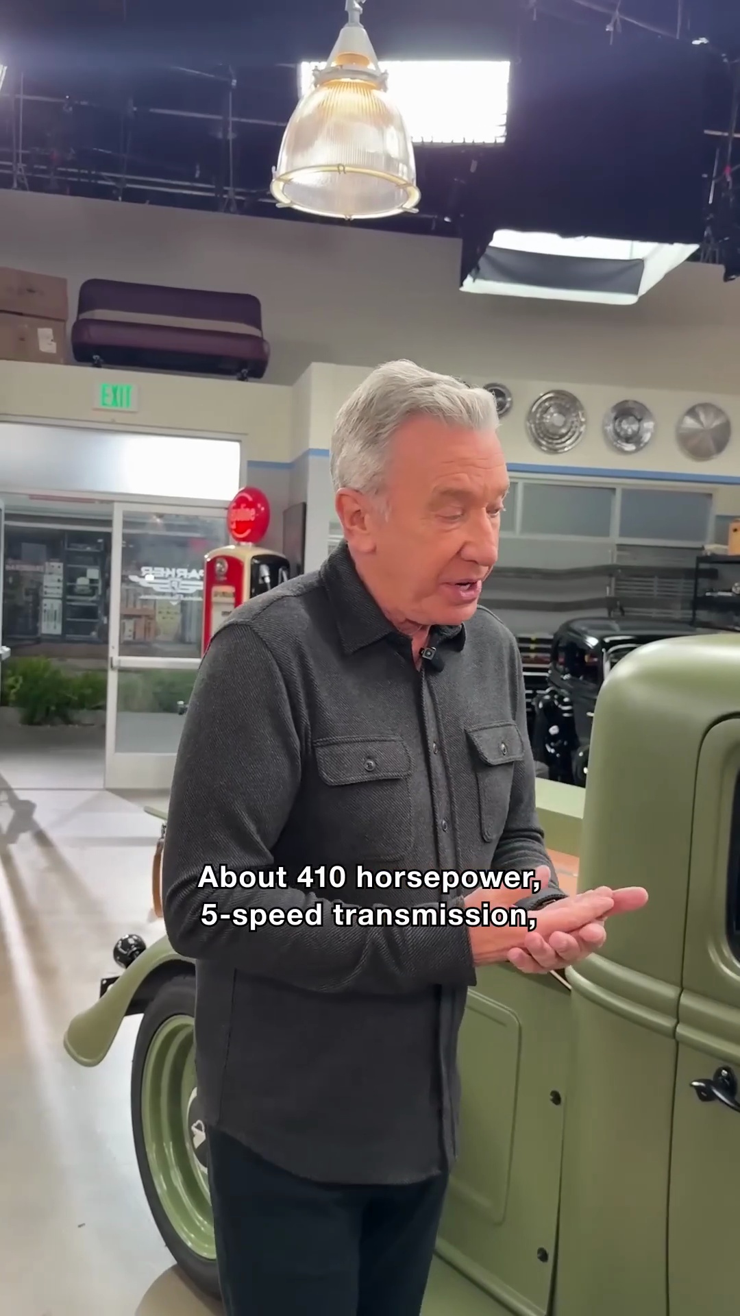 Tim Allen checks out a farm truck with serious style on Shifting Gears