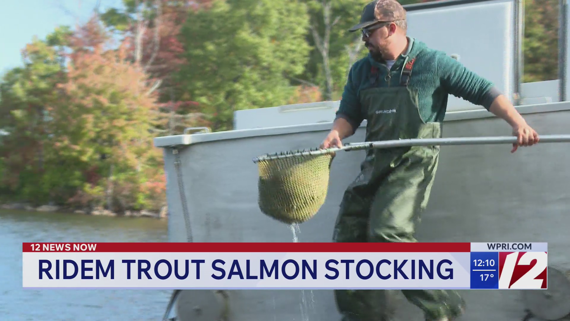 RIDEM crews restocks lakes, pond with fish