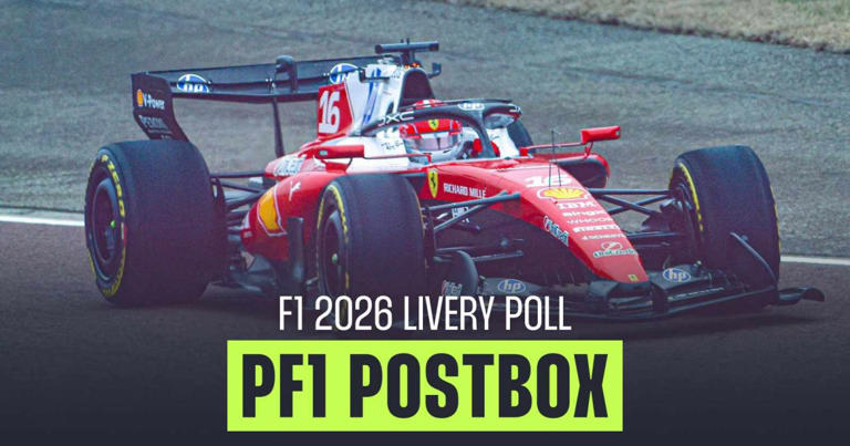 PF1 postbox: Ferrari tops fan poll as F1 2026 liveries ranked