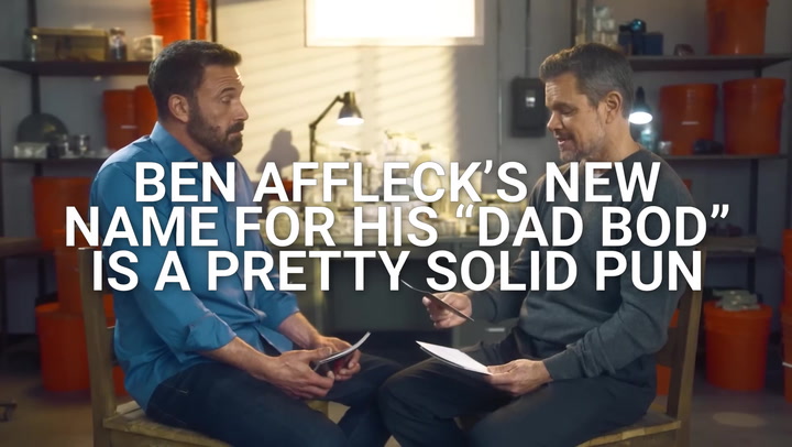 Ben Affleck made an A+ crack when asked why he and Matt Damon kept their ‘dad bods’ for 