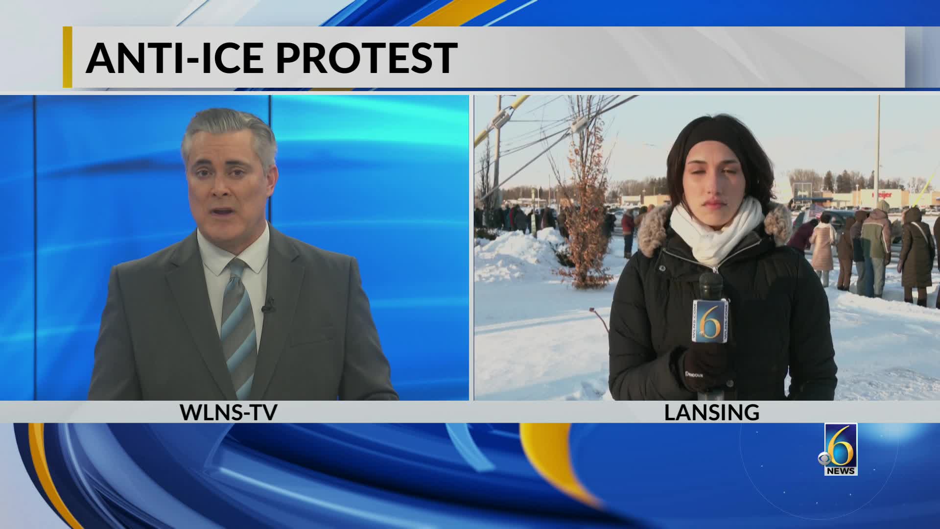 Protesters rally against ICE operations in Lansing