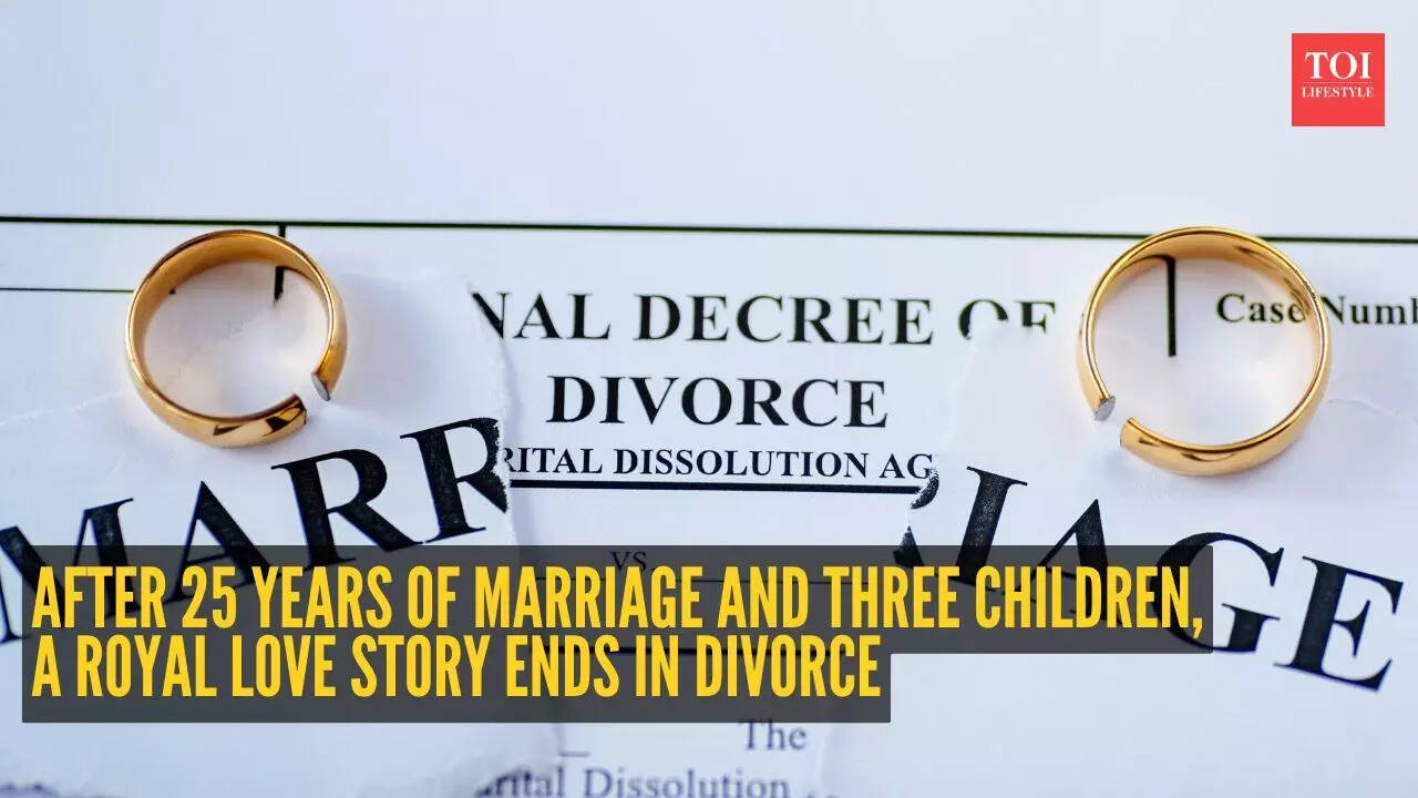 After 25 years of marriage and three children, a royal love story ends ...