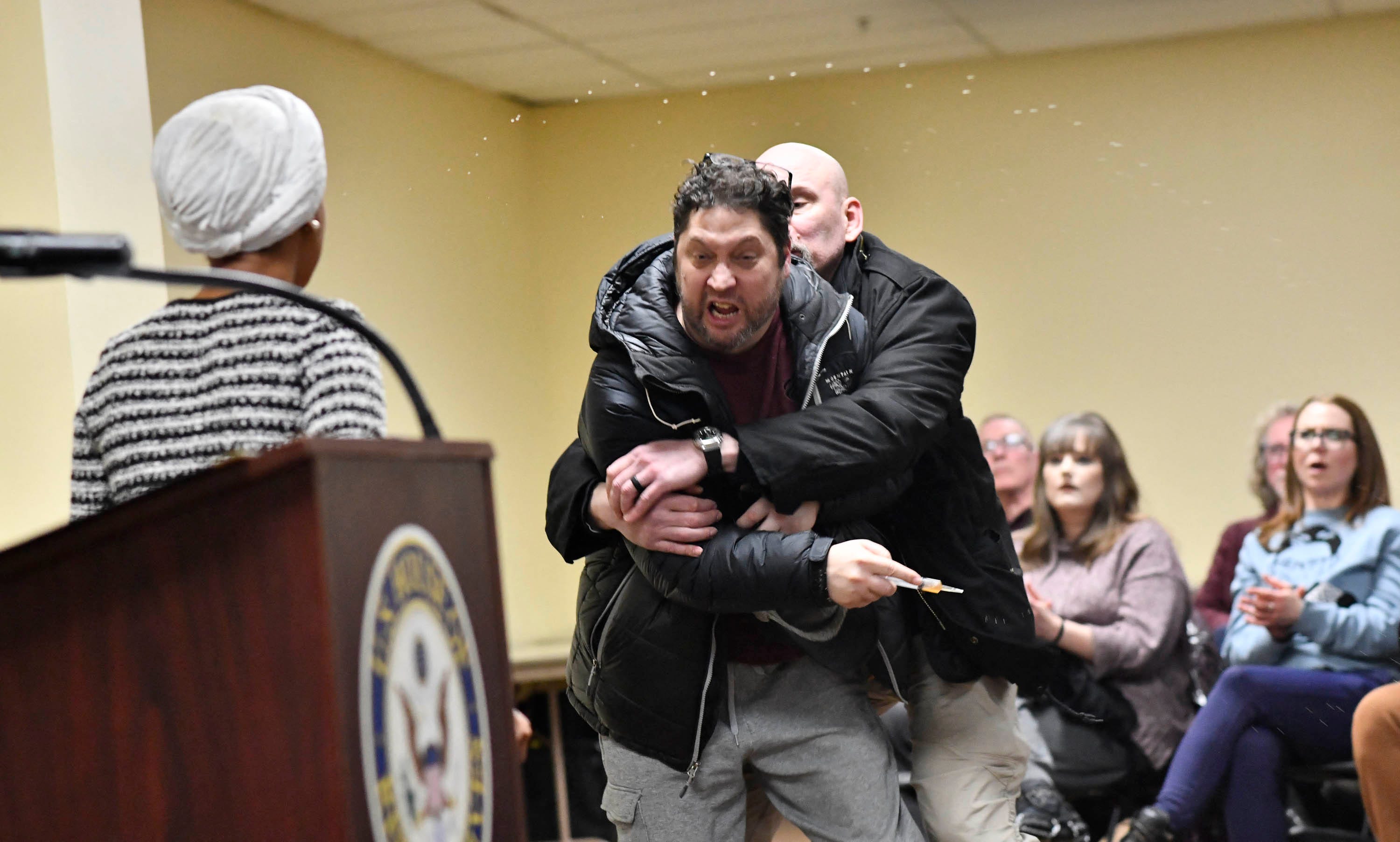 Man arrested after spraying Ilhan Omar with substance at Minneapolis ...