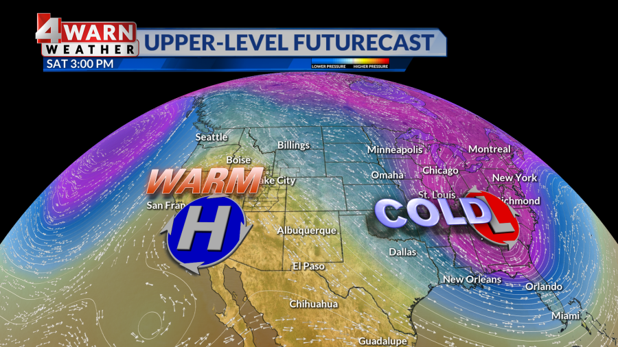 Slight chances for precipitation tomorrow with a warming trend to end ...