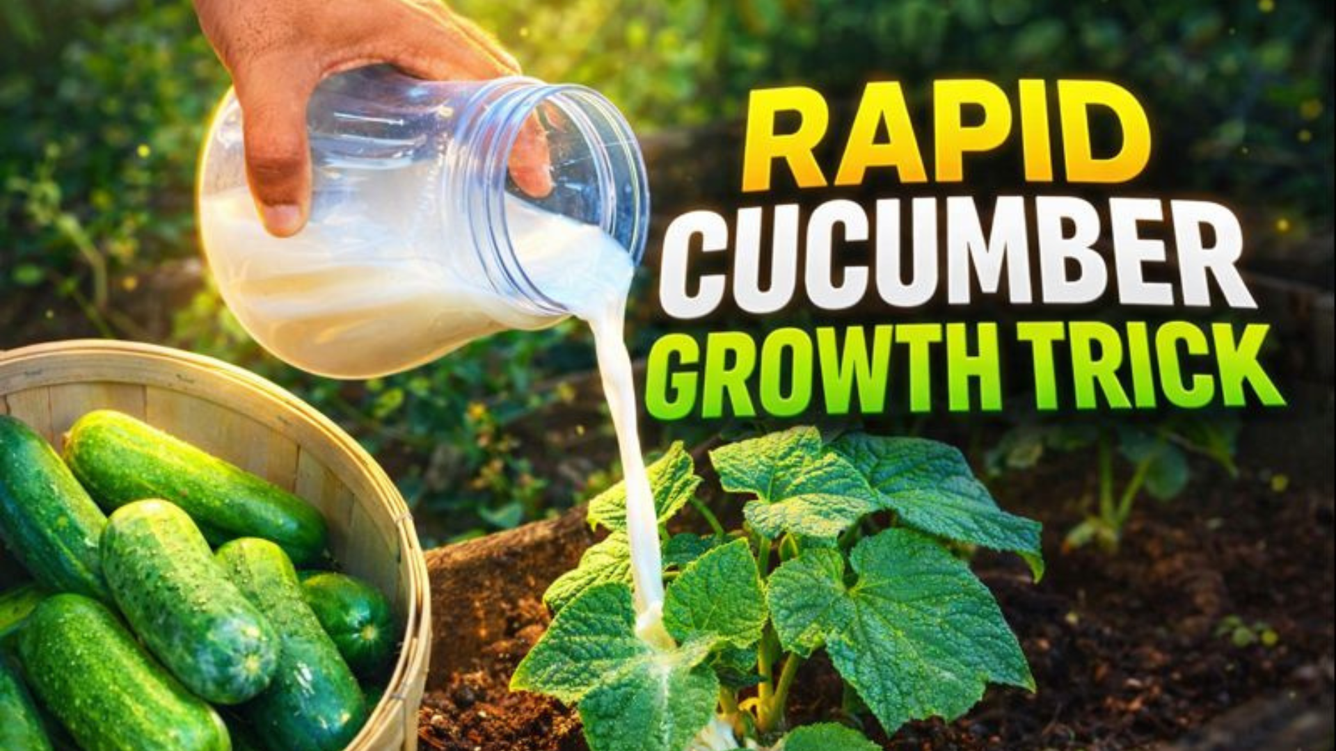 This liquid made my cucumbers grow faster than ever