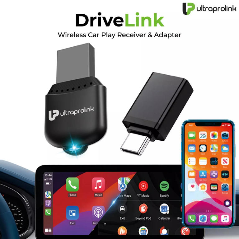 UltraProlink launches DriveLink wireless CarPlay and Android Auto adapter