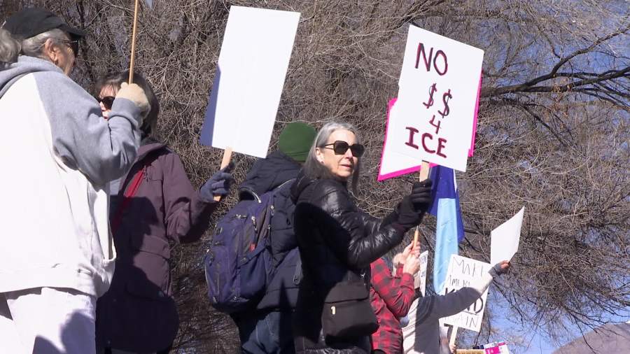 Anti-ICE protests outside Sen. Curtis’ office, Utah schools following fatal shooting of Alex Pretti