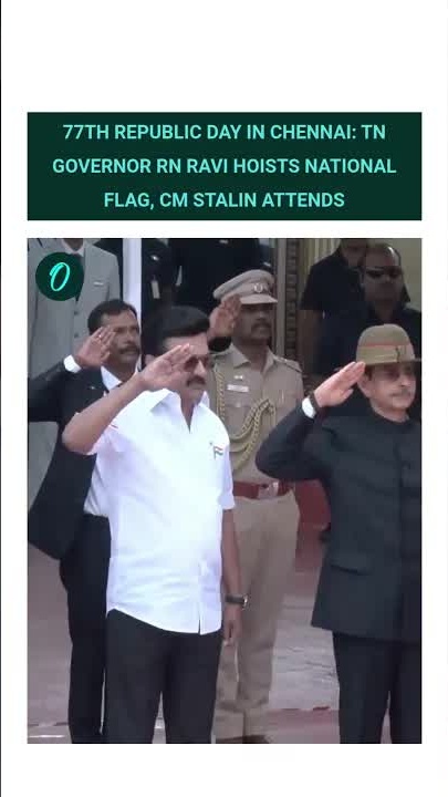 Republic Day in Chennai: Governor RN Ravi hoists tricolour, CM Stalin ...