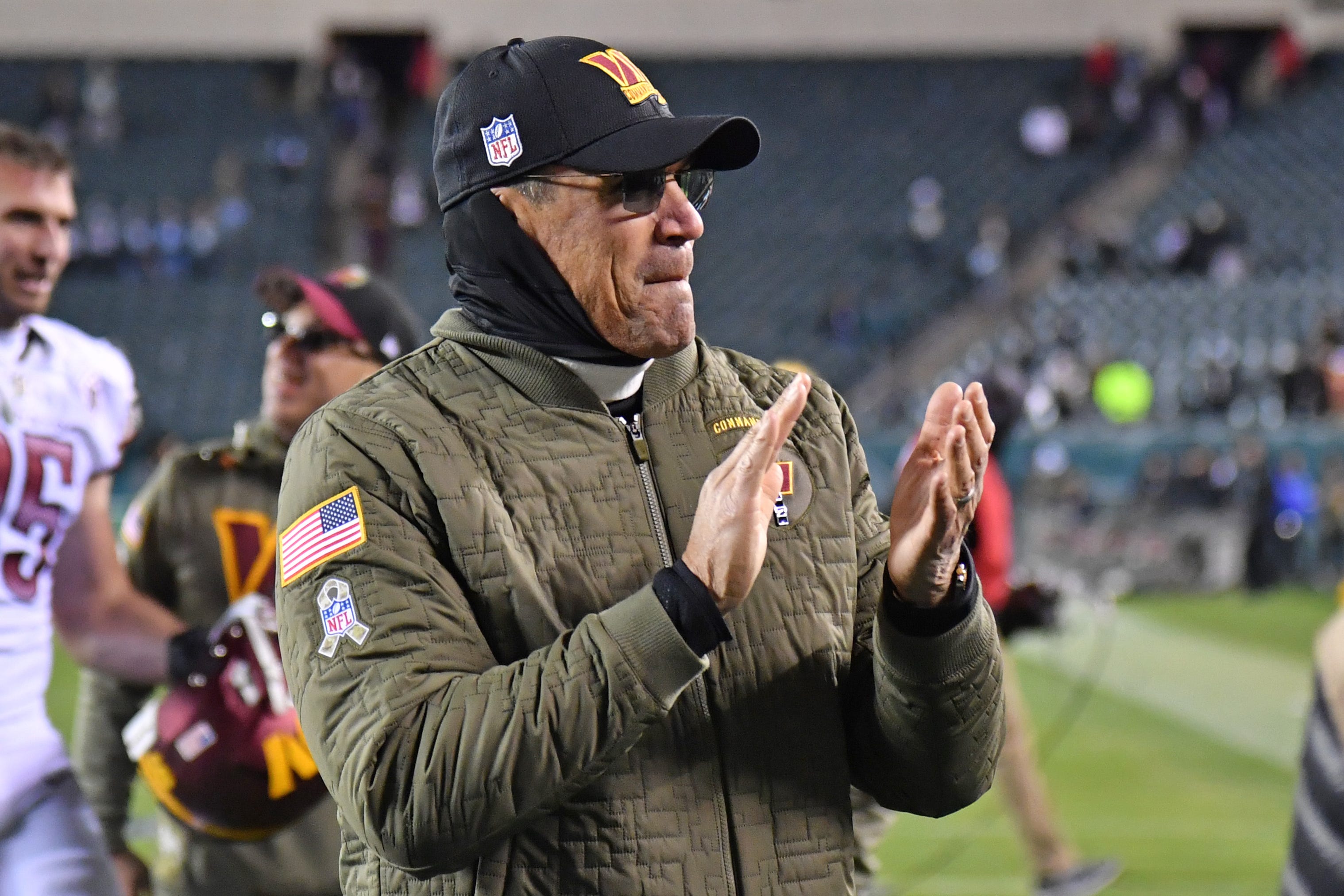 Former Commanders coach Ron Rivera interviews for a head coaching job