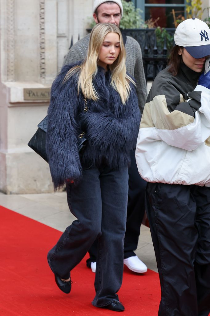 Harper Beckham steals the show in statement coat at Paris Fashion Week