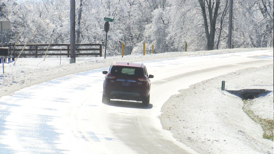 Ice-covered rural roads lead to crashes in Williamson County