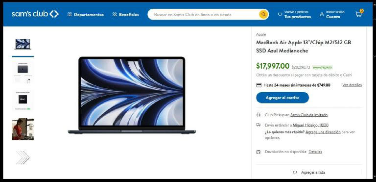 Sam’s Club rebaja MacBook Air Apple 13 de 512 GB: oferta de 40% de ...