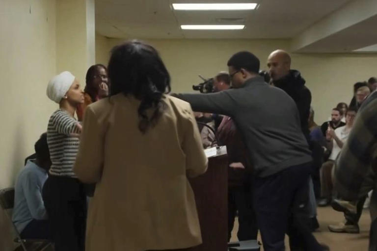 Ilhan Omar attacked by man at Minneapolis town hall meeting hours after ...