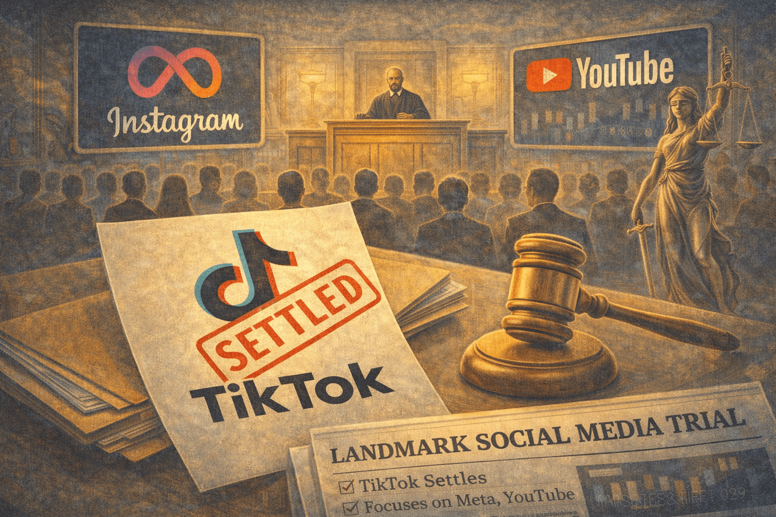 Meta Settles Social Media Addiction Case, Avoiding Trial