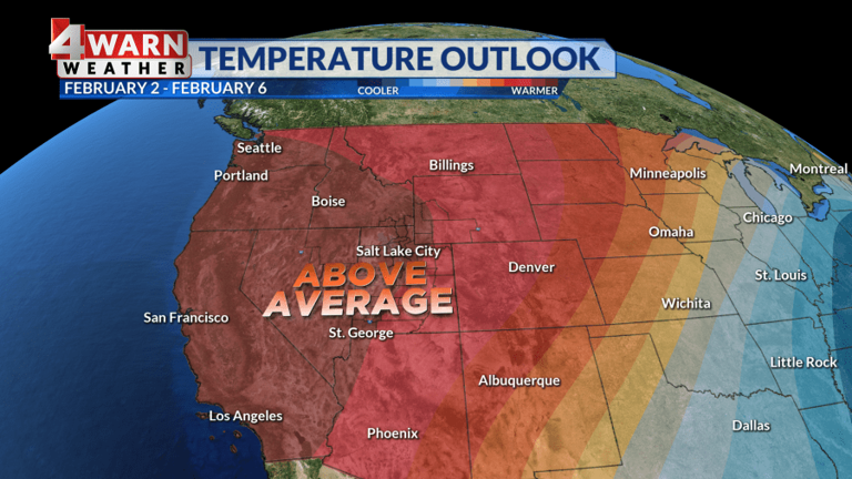 Slight chances for precipitation tomorrow with a warming trend to end ...