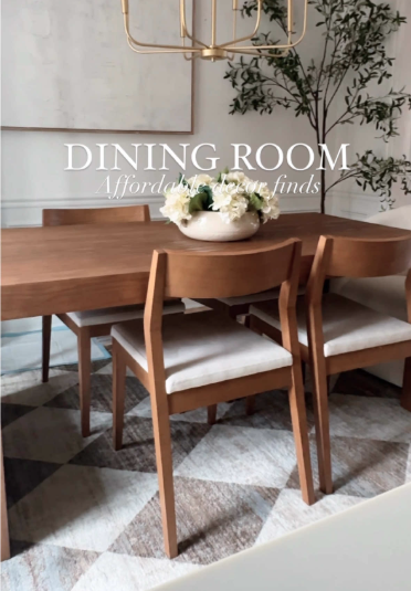 A designer-inspired dining room for less