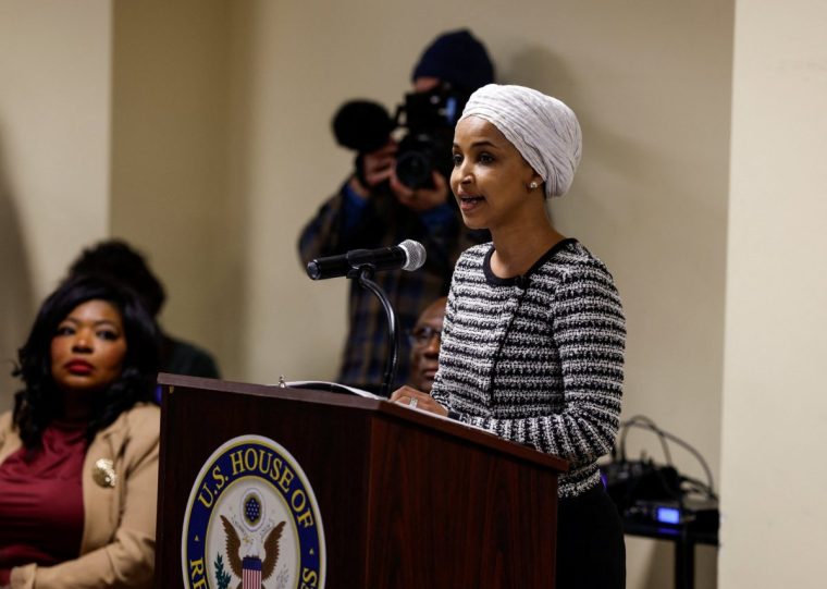 Ilhan Omar sprayed with mystery substance at town hall in Minneapolis