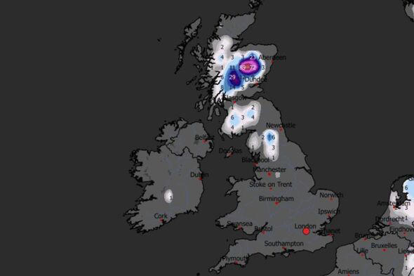 Snow maps show 21 UK areas buried as 89cm blizzards hit Britain