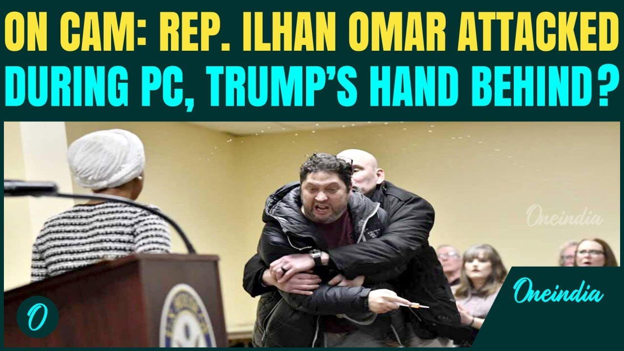 US breaking: Ilhan Omar attacked by man during town hall address | Is ...