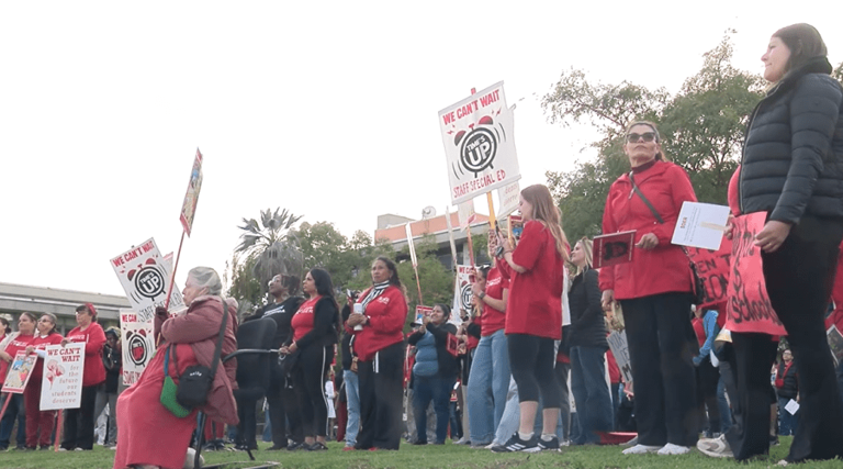 San Diego teachers rally for increased special education staffing