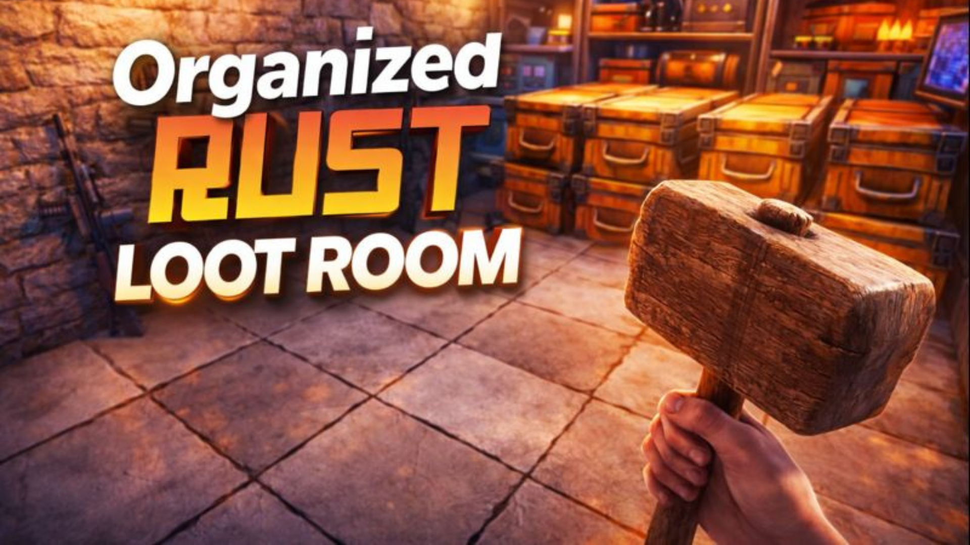 Half-wall loot room compartments in vanilla Rust