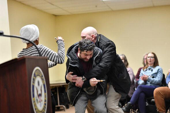 Ilhan Omar's incredible two word reaction to syringe attack caught on ...