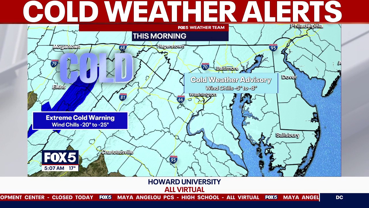 Cold weather advisory across the DMV