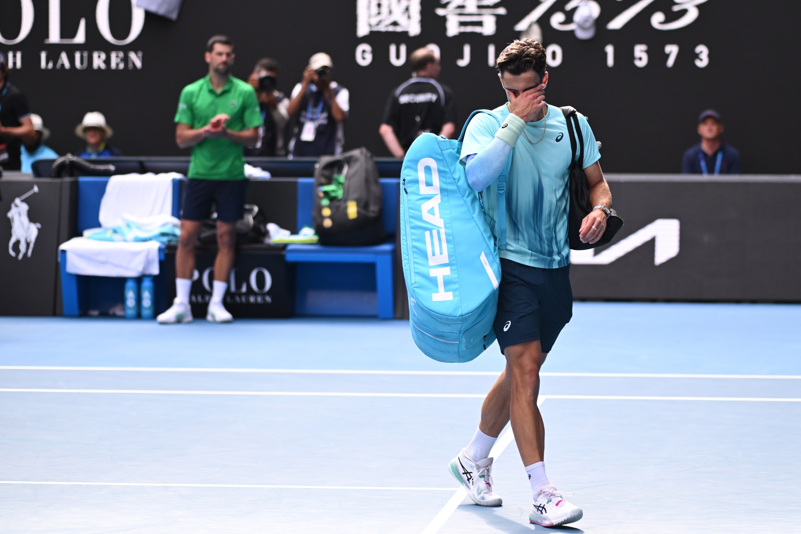 Australian Open: Musetti says angry, pained after retiring against Djokovic (2)<br>