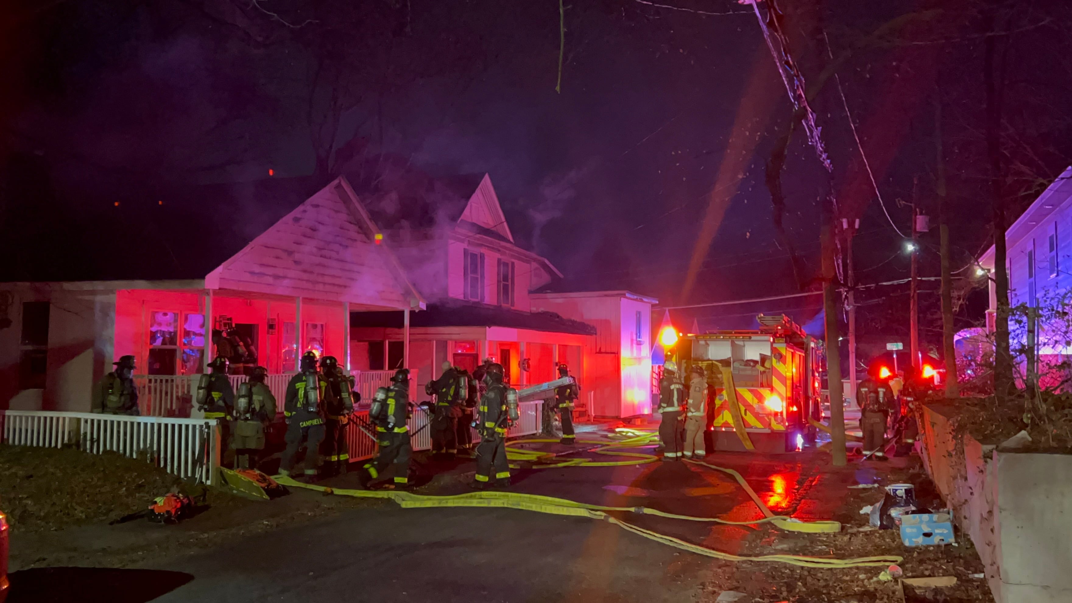 Firefighters battle early morning house fire in northwest Atlanta