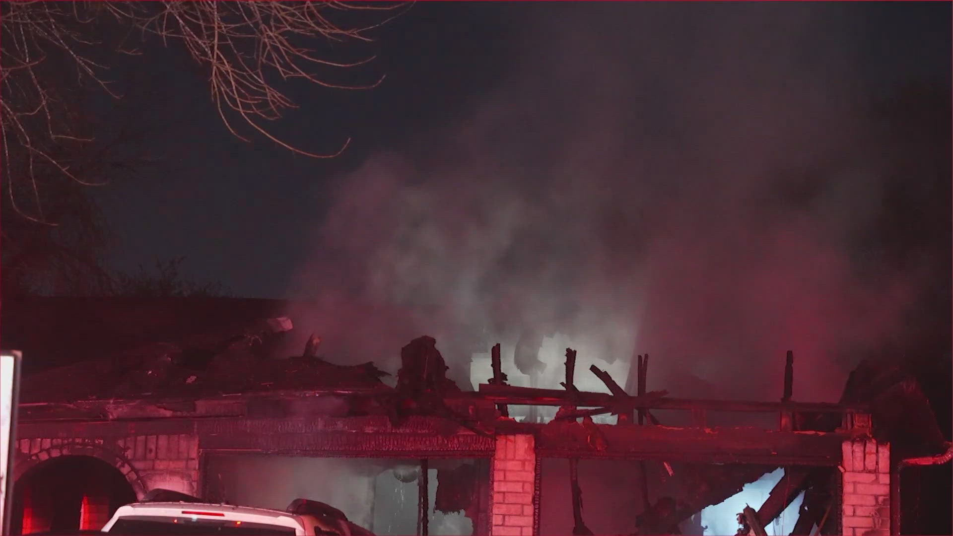 Overnight house fire in southwest Houston sends two people to hospital