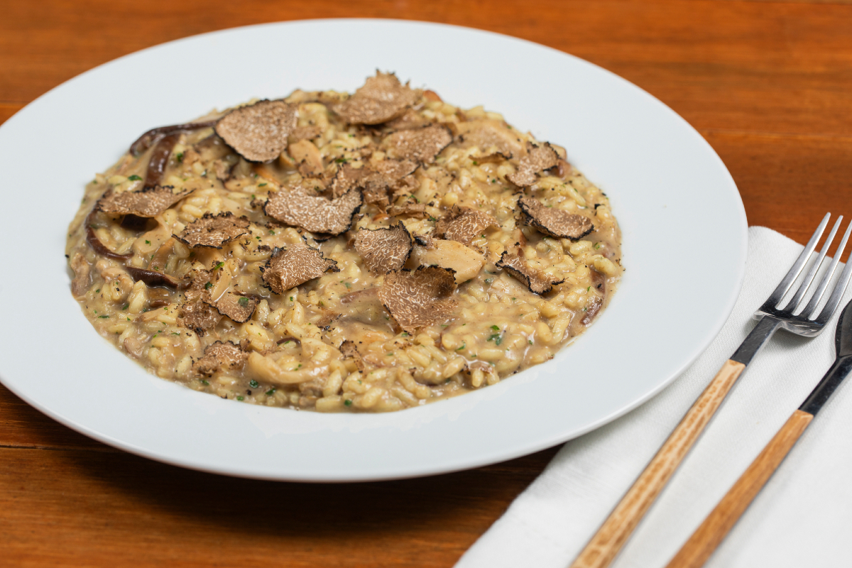 Risotto with mushrooms and truffle