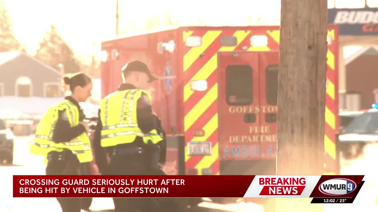 Crossing guard hit by car in Goffstown
