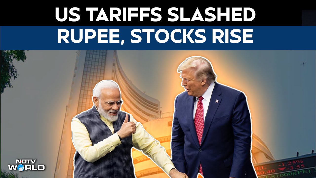 Markets surge after Trump cuts US tariffs on India to 18% | Sensex ...