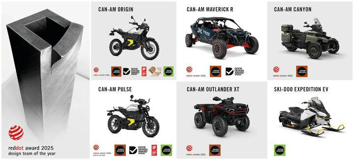 Can-Am Maverick R, Outlander XT win 2025 Red Dot Design Award