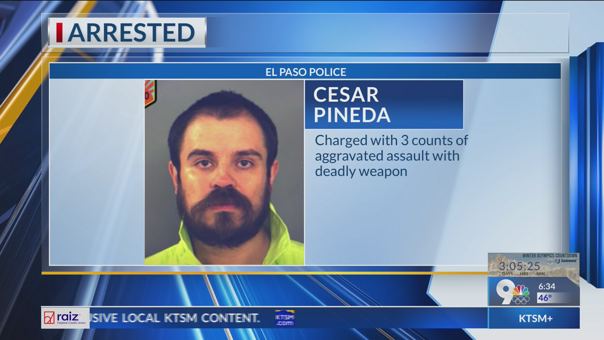 Man arrested in connection to Central El Paso shooting