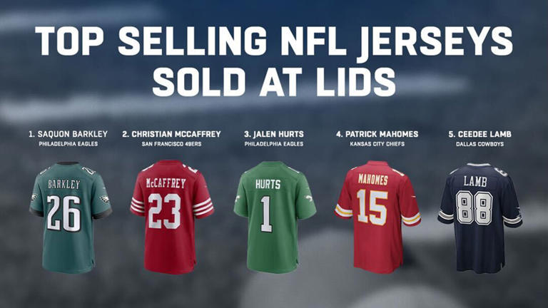 Saquon Barkley tops national jersey sales charts as LIDS unveils ...
