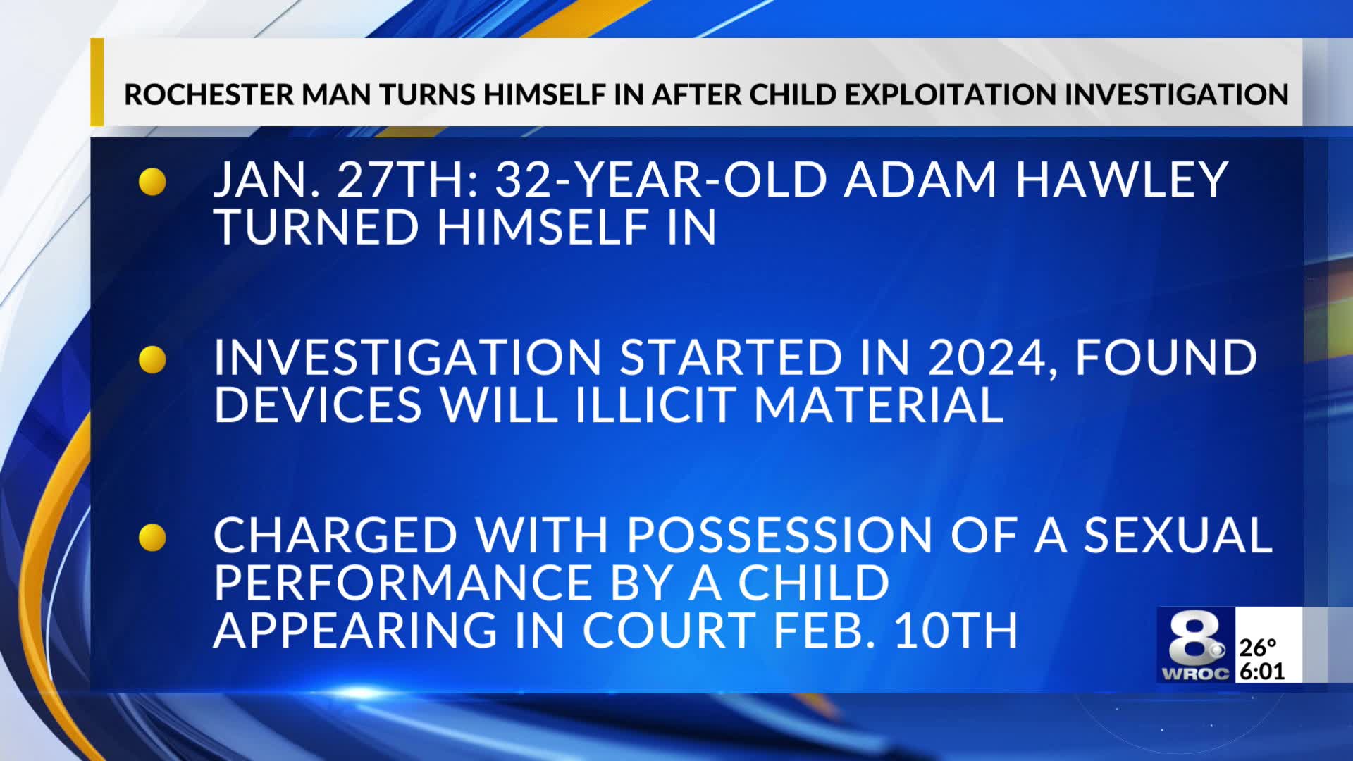State police: Rochester man turns himself in after child exploitation ...