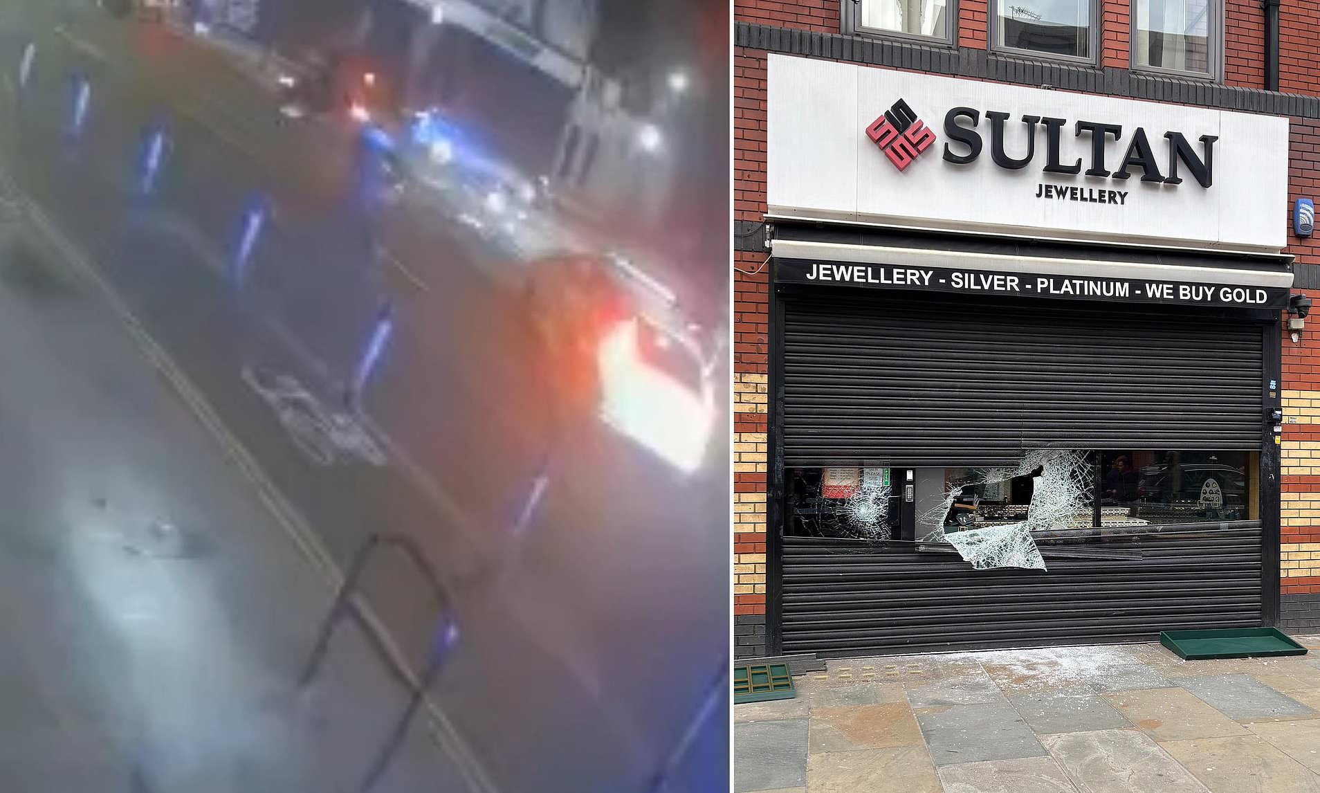 Moment moped raiders return to London jewellers in front of cops for ...