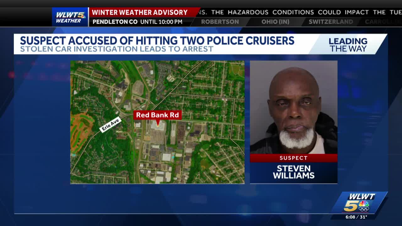 Police: Man arrested after hitting multiple cruisers in stolen vehicle
