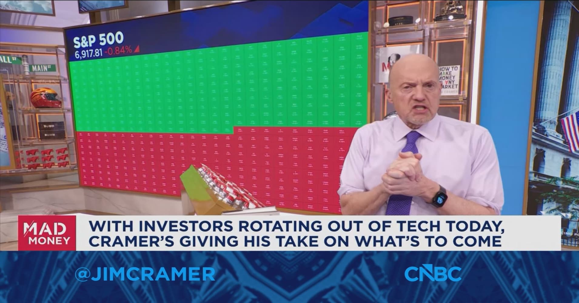 Investors are paying less and less for software earnings these days ...