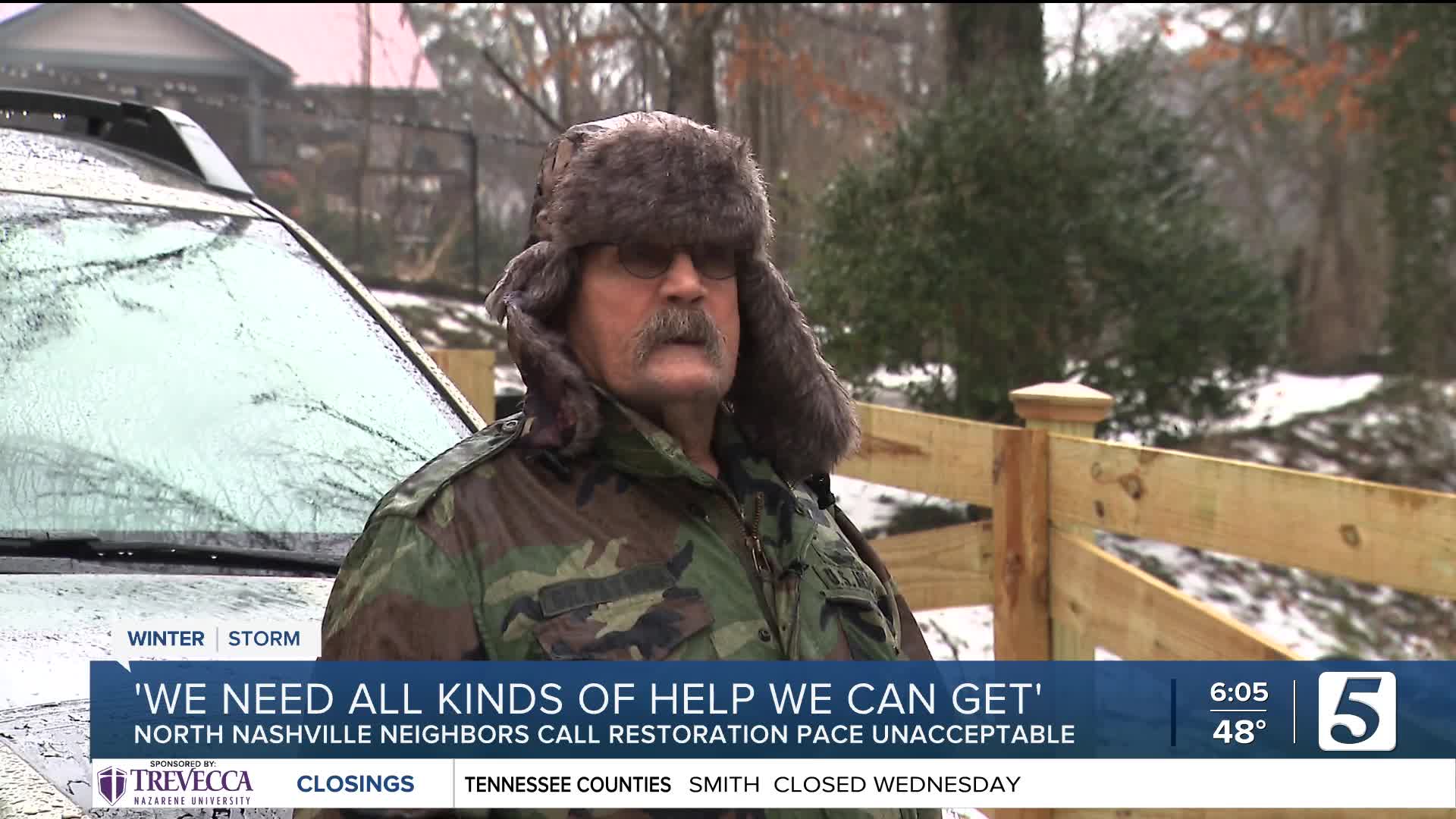 Ice storm leaves Nashville families without power for 10 days
