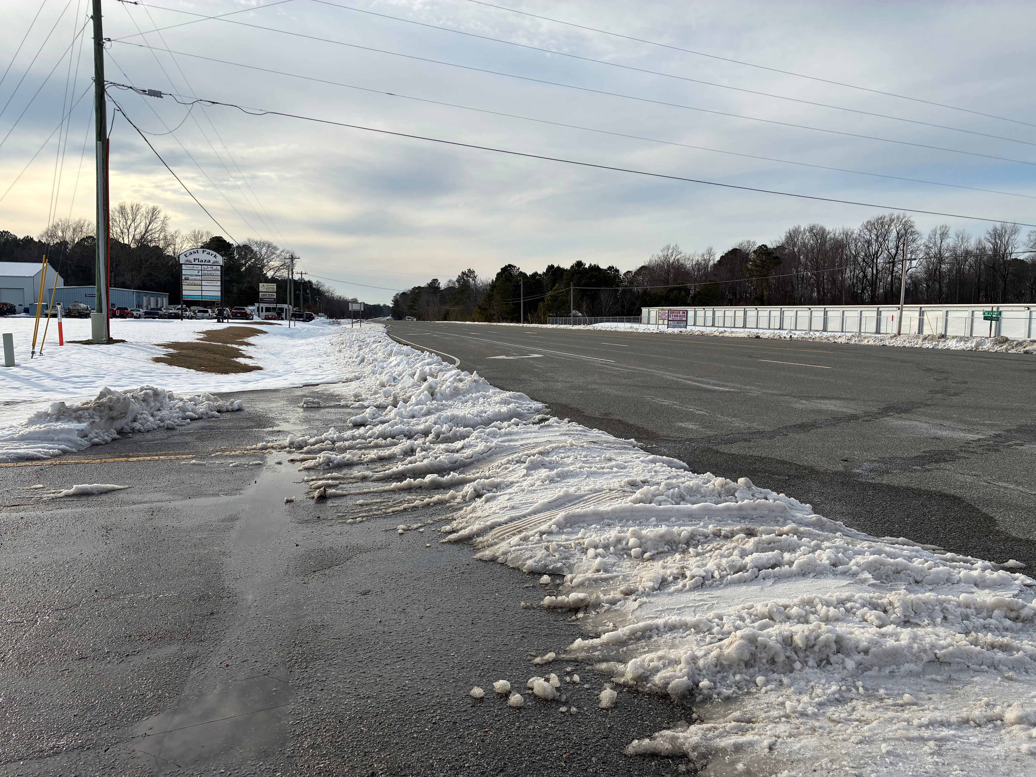 Duplin County crews work to clear secondary roads after snowstorm